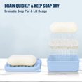 thumbnail image 4 of Superior Leak-Proof Silicone Travel Soap Case with Drainage Lid/Layer, Compact Bar Soap Container, Durable Soap Holder for Camping, Gym, and Travel Size Toiletries (Light-Blue), 4 of 7