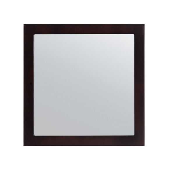 Fully Framed 30" Espresso Mirror