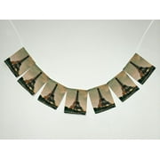 ZKGK Paris Eiffel Tower Banner Bunting Garland Flag Sign for Home Family Party Decoration