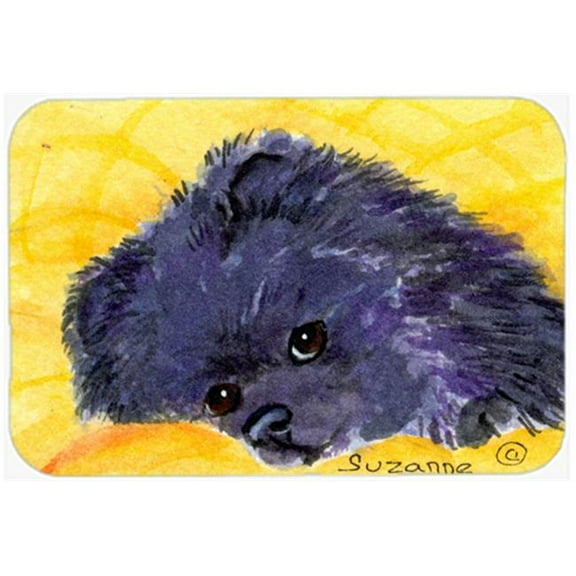 Carolines Treasures SS8839LCB Pomeranian Glass Cutting Board Large, 12H x 16W, multicolor