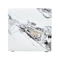 thumbnail image 7 of Side Table 16 Inch Cube White Stone Texture MDF Low Profile End Block No Assembly for Sofa, 7 of 7