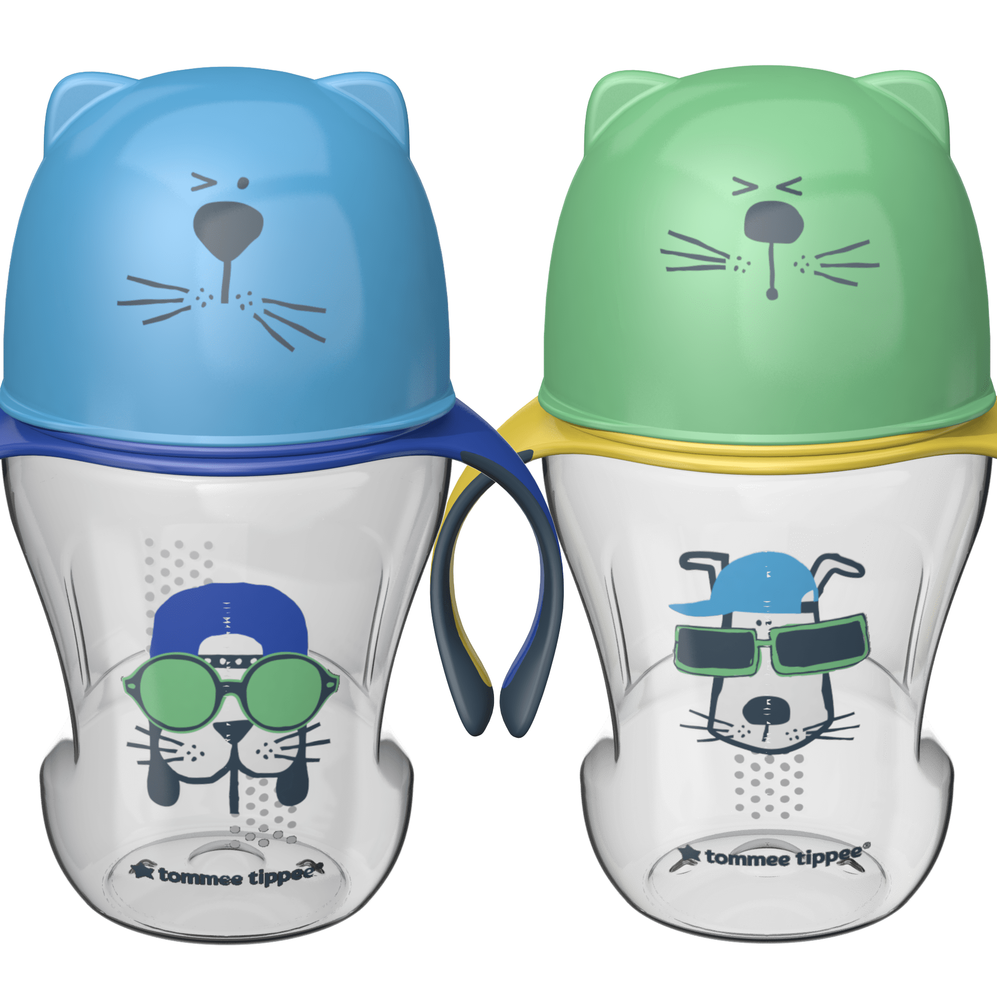 Tommee Tippee Natural Transition Soft Spout Sippy Cup, Boy – 12+ Months, 2pk