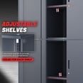 thumbnail image 4 of DNA Motoring 71" Gray Lockable Utility Metal Storage Tool Cabinet w/ 2 Adjustable Shelves, 4 of 7