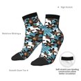 thumbnail image 4 of Uemuo Lilies Flowers Printed Crew Socks, Moisture-Wicking Socks, Athletic Socks for Men Breathable Cushion Socks Casual Sport Socks for Running Traveling, 4 of 6