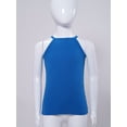 thumbnail image 3 of Jhaoyu Kids Girls Tank Tops Ribbed Vest Gymnastic Yoga Dance Crop Top Athletic Gym Camis Camisole Blue 100, 3 of 7