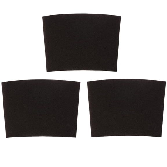 3-Pack 19-1600 Universal Foam Filter ,Compatible with Hyper Tough 5-12 Gallon Wet/Dry Vacuums