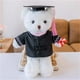 thumbnail image 1 of Oso de peluche de graduación con birrete negro, 30 cm (11,8 pulgadas)., 1 of 2