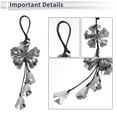thumbnail image 4 of Unique Bargains 1 Pcs Artificial Crystal Crystal Flower Car Rear View Mirror Pendant Accessories Car Hanging Ornament Gray, 4 of 6