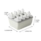 thumbnail image 2 of Enrejado de hielo, bandeja de cubitos de hielo, bandejas de hielo creativas de gran capacidad para 8 paletas, herramienta para hacer paletas de bebé, herramienta reutilizable para hacer paletas, molde, 2 of 2