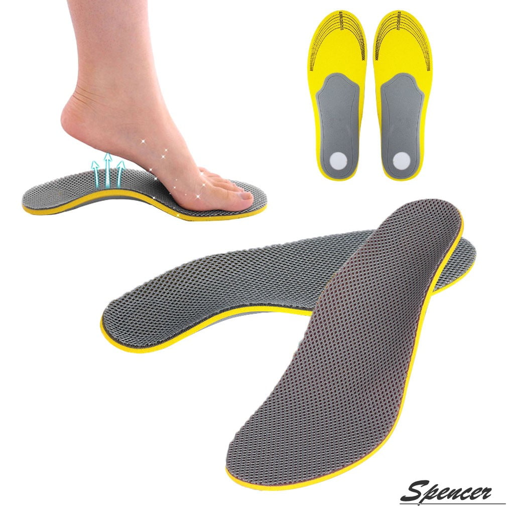 Spencer 3D Premium Orthotics flat foot Insole Arch Support Pad TPU Orthopedic Insoles (Men size