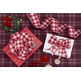 thumbnail image 2 of Joycrosso Wired-Edge Checkered Burlap Ribbon, 1.5 Inch x 10 Yard, Red/White, Buffalo Plaid Ribbon for Gift wrapping, Christmas Decorations, Wreaths, Big Bows, Rustic Farmhouse Holiday Decoration, 2 of 6