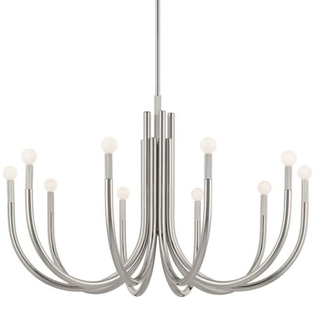 

Kichler 52551 Odensa 10 Light 41 Wide Candle Style Chandelier - Nickel