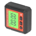 thumbnail image 4 of Caja de nivel digital, transportador magnético portátil de alta precisión, inclinómetro, medidor de ángulos para carpintería, obra de construcción, color naranja, 4 of 14