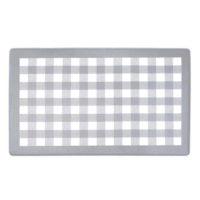 Anti Fatigue Mat - 18 x 30 in. - Buffalo Check Grey