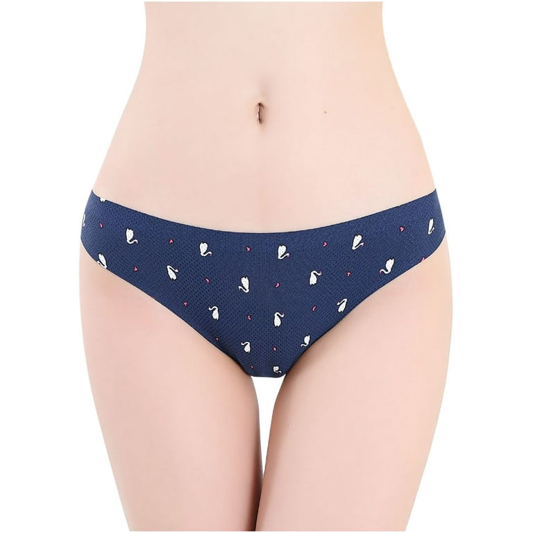 QIPOPIQ Underwear for Women Plus Size Silky Comfy Low Waist Sexy Nylon Has  Elasticity Underpant Panties