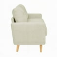 thumbnail image 3 of Modern 67.7" Wide Mid-Century Tufted Upholstered Sofa with Wooden Legs, 3 of 9