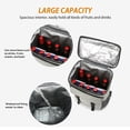 thumbnail image 2 of Large Capacity Insulated Cooling Backpack Waterproof Picnic Cooler Bag Black, 2 of 8