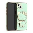 thumbnail image 3 of Funda de teléfono con soporte de espejo de Hello Kitty para iPhone 14, 13, 12, 11 Pro Max, Mini, XR, XS, X, 8, 7, 6, 6S Plus, SE 2020, 3 of 5