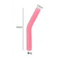 thumbnail image 2 of 6 Pack Silicone Straw Covers, Pink Reusable Straw Tips For Drinking Straws, Compatible With Most Standard Straws For Home, Party, Travel, Daily Use, 2 of 6
