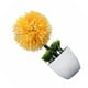 thumbnail image 5 of Planta artificial en maceta, simulación de bolas, vegetación, decoración, oficina en casa, centro de mesa, planta falsa, amarillo Methold HA7629-06B, 5 of 6