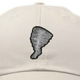 thumbnail image 2 of DALIX Unstoppable Like A Tornado Hat Womens Embroidered Baseball Cap in Beige, 2 of 5