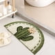thumbnail image 5 of Alfombras de Ducha para Baño Engrosado Alfombra de Ducha Semicircular - Alfombra de Baño Antideslizante Absorbente de Agua para Puerta de Baño Lavabo Y Entrada de Baño - Asegurar Alfombras para Piso D, 5 of 9