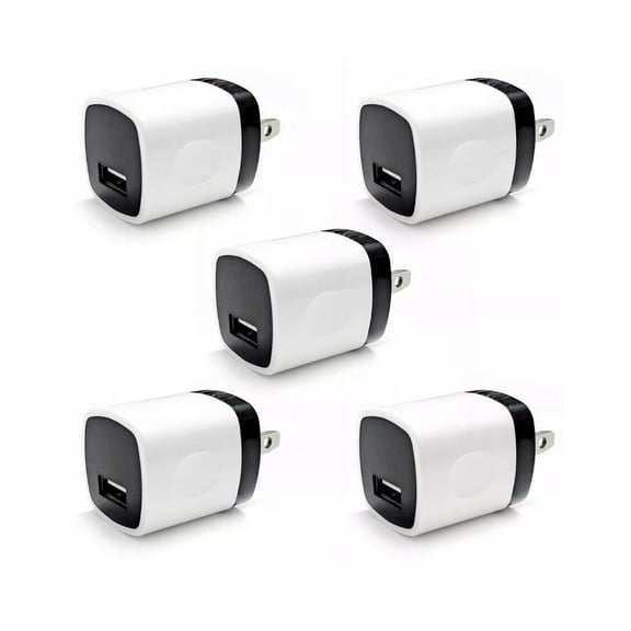 5x 1A USB Wall Charger Plug AC Home Power Adapter FOR iPhone 11 Samsung Android
