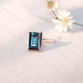 thumbnail image 5 of JEWELRYTREASURE 12x10 mm / 1 Ct Emerald Cut Alexandrite Ring 14k Rose Gold Plated Engagement Ring Solitaire Jewelry for Women Christmas Day Gift for Her, 5 of 7