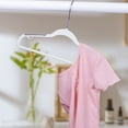 thumbnail image 2 of 10pcs Clothes Hanger Plastic Lightweight Space Saving Laundry Hangers for Child, 2 of 3