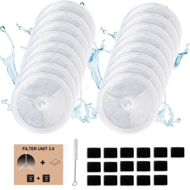 Filtro de agua AwoHH Unit 3.0 16PCS para fuentes de mascotas
