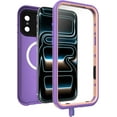 thumbnail image 5 of OtterBox iPhone 17 Pro Max (Only) FRĒ Series Waterproof Case with MagSafe - Rule of Plum (Purple) - Sleek & Stylish - Waterproof iPhone Case up to 2 Meters - IP68 - Phone Case for Swimming/Snorkeling, 5 of 7