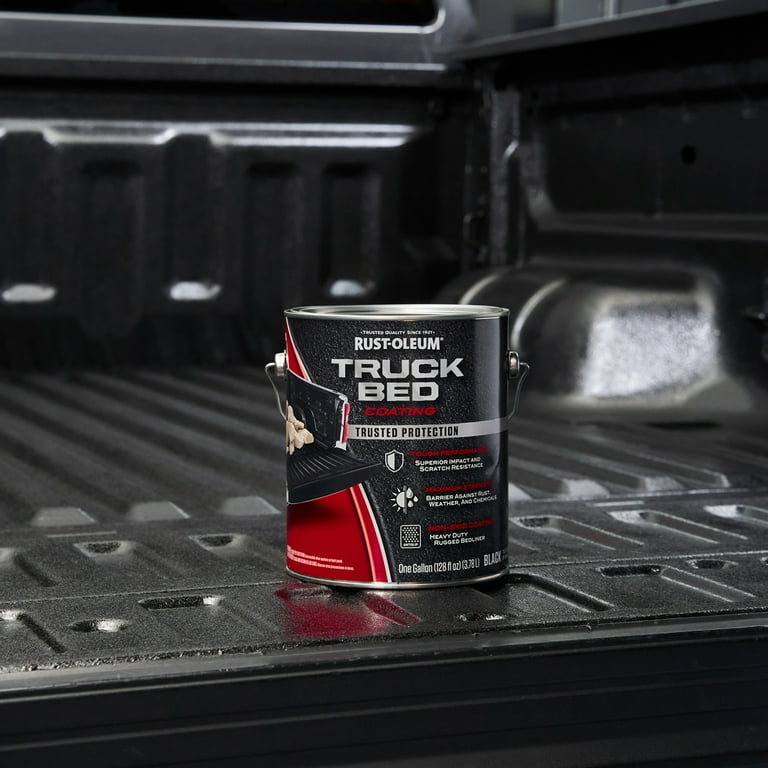 Black Rust Oleum Automotive Truck Bed Coating 342669 Gallon