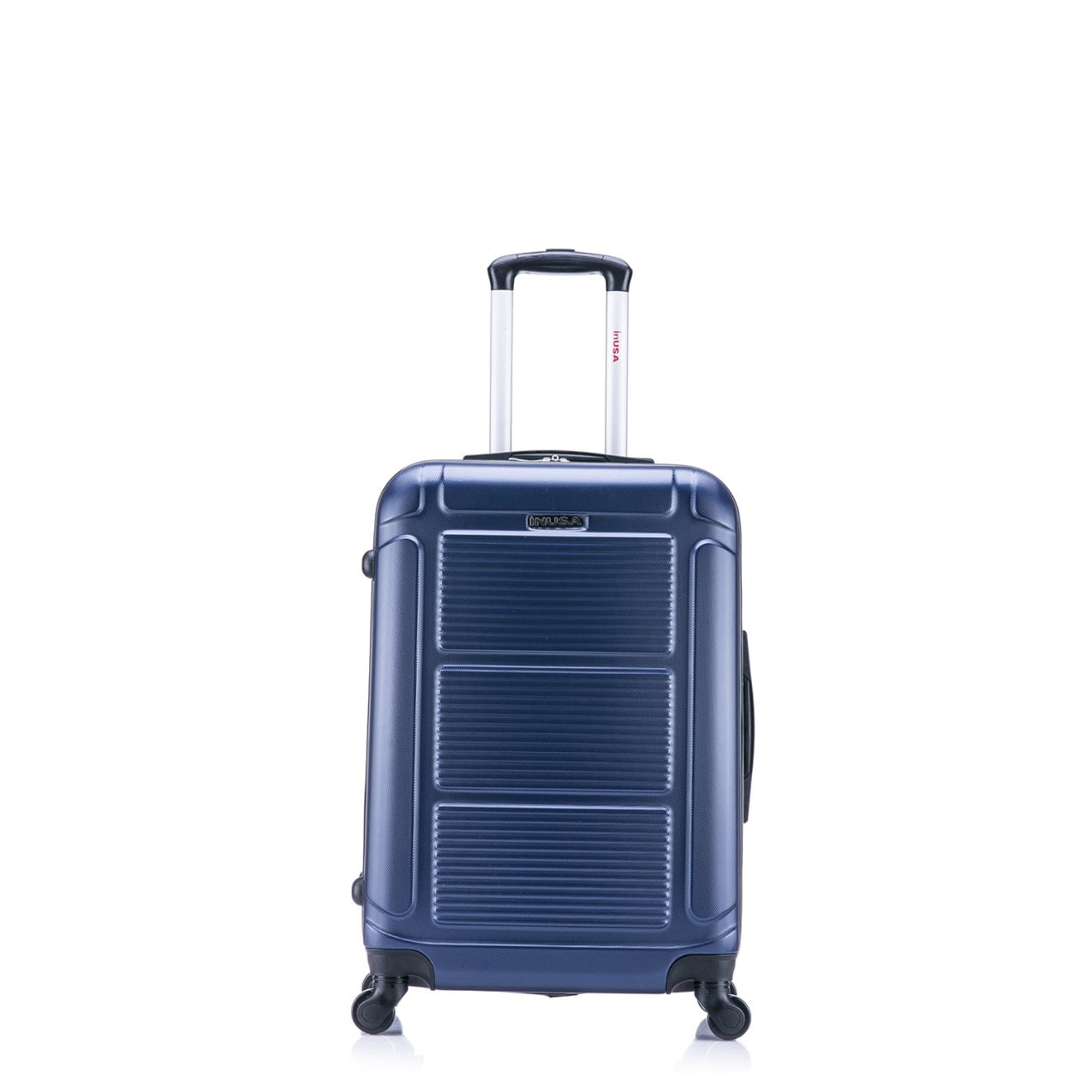 InUSA Pilot 24" Hardside Lightweight Luggage with Spinner Wheels, Handle, and Trolley, Blue