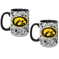 thumbnail image 2 of Iowa Hawkeyes Two-Pack Floral Mug Set, 2 of 2