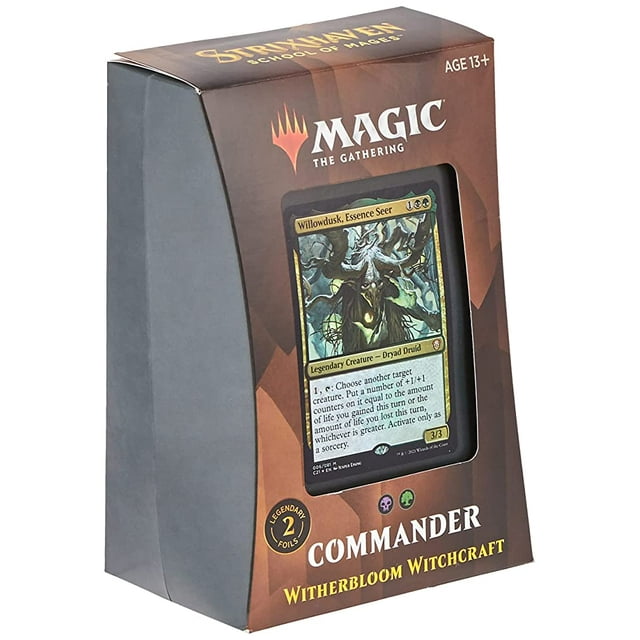 Magic: The Gathering Strixhaven Commander Deck  Witherbloom Witchcraft (Noir-Vert)