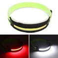 thumbnail image 1 of Lámpara Frontal Recargable, Linterna Frontal COB Uso Cómodo Alto Brillo Profesional IPX4 Impermeable 4 Modos De Iluminación Para Correr Para Andar En Bicicleta Para Pescar, 1 of 7