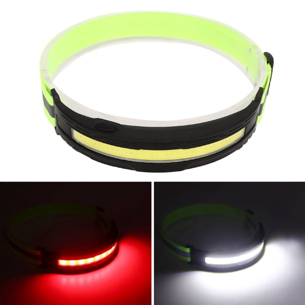 Lámpara Frontal Recargable, Linterna Frontal COB Uso Cómodo Alto Brillo Profesional IPX4 Impermeable 4 Modos De Iluminación Para Correr Para Andar En Bicicleta Para Pescar