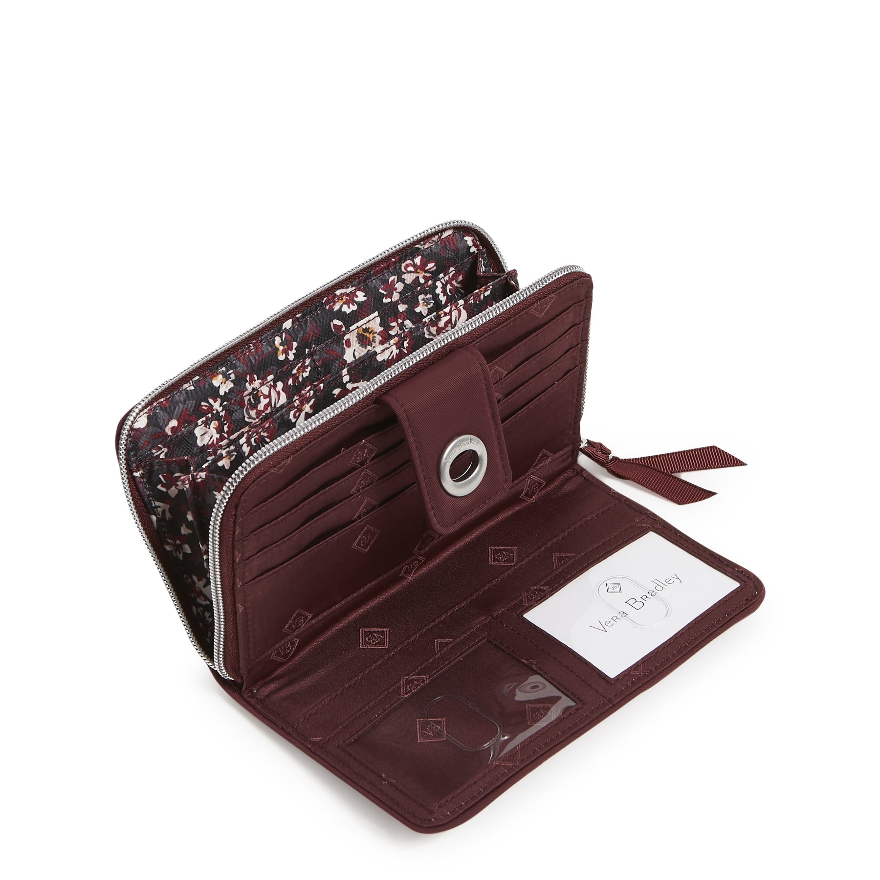Vera Bradley Women's Performance Twill RFID Turnlock Wallet Cloud Gray Paisley - Walmart.com Vera Bradley Women's Performance Twill RFID Turnlock Wallet Cloud Gray Paisley - Walmart.com