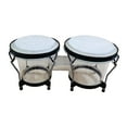 thumbnail image 3 of 6" and 7"bongo Drums Tunable African Hand Drum for Boys Girls Holiday Gift White, 3 of 8