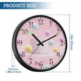 thumbnail image 3 of Voice Activated Clock with Glow Light 12 Inch Large Silent Wall Clock Battery Operated for Home Decor Colored Balls, 3 of 8
