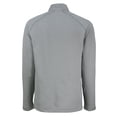 thumbnail image 3 of Men's Cutter & Buck  Heather Gray Indianapolis Colts Peshastin Eco Fleece Tri-Blend Raglan Recycled Quarter-Zip Jacket, 3 of 3