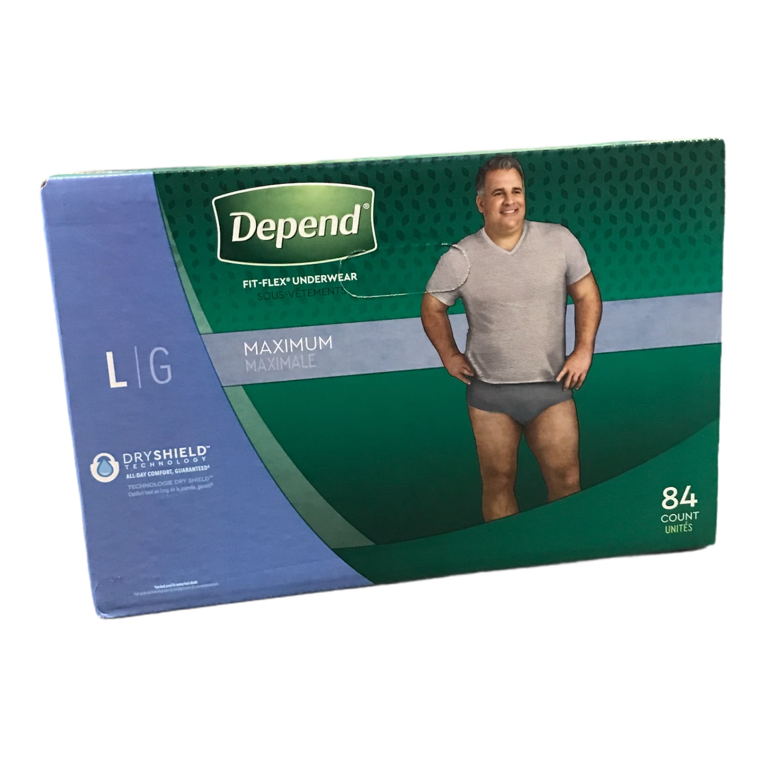 Depend Fit-Flex Underwear for Men, Large (84 Count) - Walmart.com