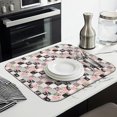 thumbnail image 3 of Pioneer Flower Floral Print Pattern Kitchen Dish Drying Mat 1 Pack, Ultra Absorbent Microfiber Drainer Mat, 16"x18", 3 of 6