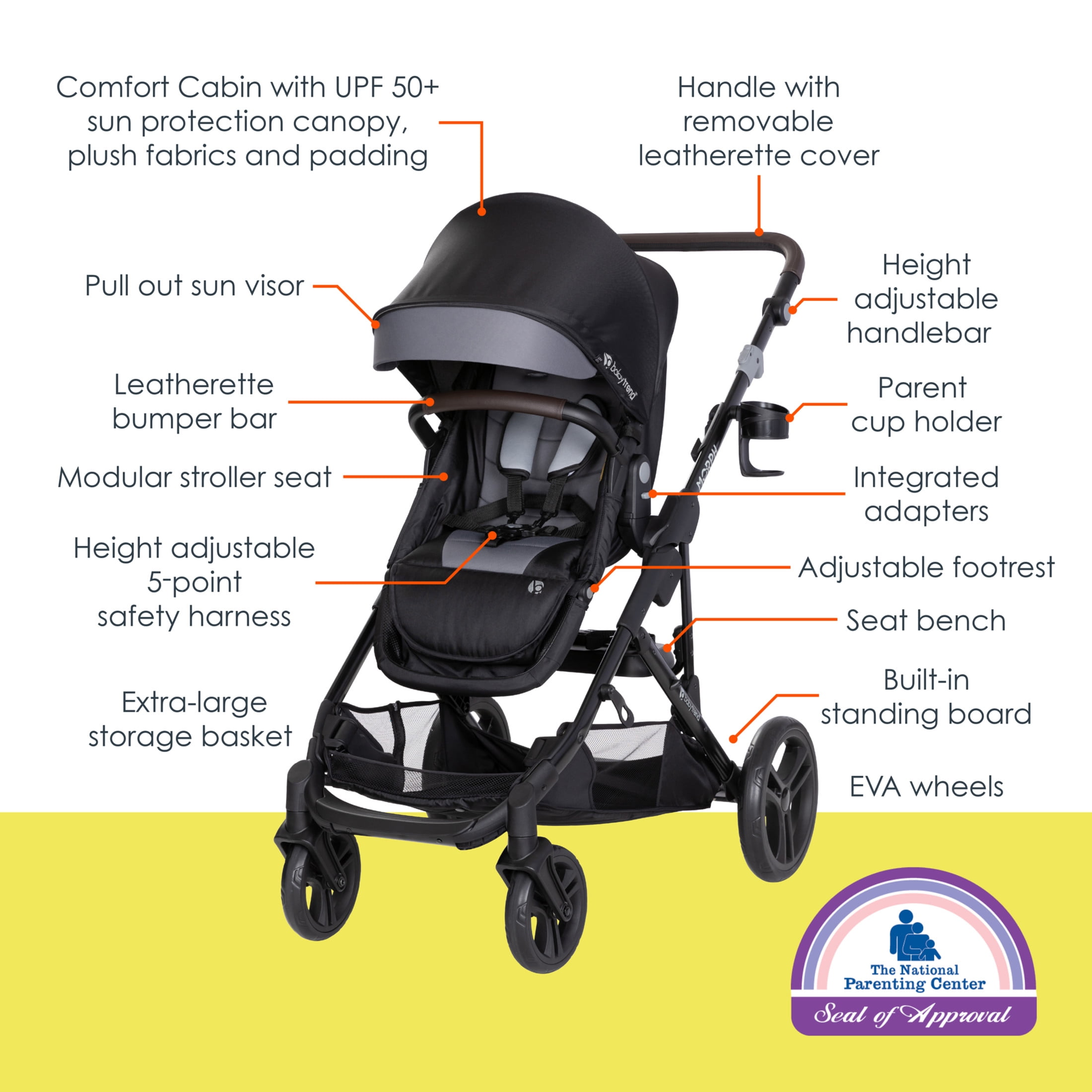 Baby Trend Morph Single to Double Modular Travel System (with EZ-Lift™ PLUS)