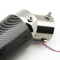 thumbnail image 4 of Guardoinrt Car Universal Carbon Fiber Style Tailpipe Tip Muffler 03 Red Light circle edge 1Set, 4 of 6