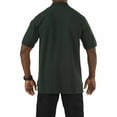 thumbnail image 2 of 5.11 Work Gear Men's Professional Short Sleeve Polo Shirt, Cotton Fabric, Wrinkle-Resistant, L.E. Green, X-Small, Style 41060, 2 of 3