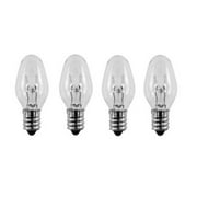 4 Pack Light Bulbs 15W for Scentsy Plug-In Warmer Wax Diffuser 15 Watt 120 Volt