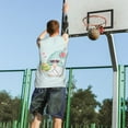 thumbnail image 5 of Pofeuu Summer Gnome,Cute Gnome Print Basketball Jersey, Shirts for Men Youth Basketball Jersey Crew Neck-3X-Large, 5 of 6