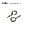 thumbnail image 3 of 300uds Pequeño Tornillo Ojo Pasadores Ganchos Mini Ojales Tornillos Roscados, 4.5x10x1.2mm Autorroscante Tornillo para Joyería Fabricación DIY Artesanía, Oscuro Gris Unique Bargains alfileres de ojo para hacer joyas, 3 of 5