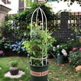 thumbnail image 2 of Flower Stand Plant Frame Gardening Tools Column Climbing Rack Cylindrical Iron Bracket Clematis Rose Plant Holder, 2 of 6